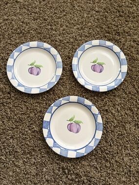 Pfaltzgraff Hopscotch Salad Plates 9”